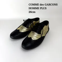 COMME des GARCONS HOMME PLUS CDG 07ss archive metallic dress shoes 26cm コムデギャルソンオムプリュス 黒金 スニーカー レア アーカイブのサムネイル