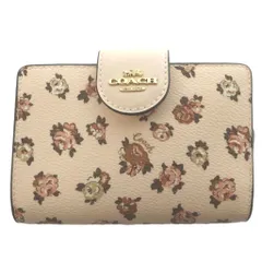 コーチ COACH ミディアム コーナー ジップ ウォレット・ロゼット プリント 二つ折り財布 ピンク CZ343 /SS ■OSのサムネイル