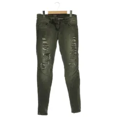 バルマン BALMAIN ダメージ加工ジップデザインスキニーデニムパンツ 36 グレー /SY ■OS ■SHのサムネイル