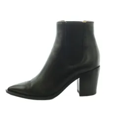 ジャンヴィトロッシ Gianvito Rossi ROMNEY サイドゴアブーツ ショートブーツ ポインテッドトゥ 37.5 24.5cm 黒 /MI ■OSのサムネイル