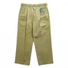 L.L.Bean 2タック ワイド チノパンツ L ベージュ プリーツ HIDDEN CONFORT WAIST WRINKLE FREE 形態安定 238076 未使用品のサムネイル