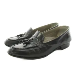 ランバン LANVIN ローファー モカシン レザー タッセル 24cm 黒 ブラック 3083 /KUのサムネイル