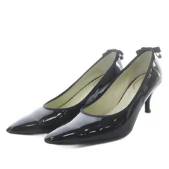 ジェイ&エムデヴィッドソン J&M Davidson パンプス ハイヒール ポインテッドトゥ エナメルレザー 37.5 ブラック /YO24のサムネイル