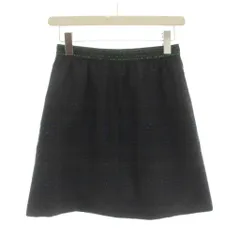 ポールスミス PAUL SMITH ツイード ミニ スカート 38 青 ブルー 黒 ブラック ブラウン /YM53 ■MAのサムネイル