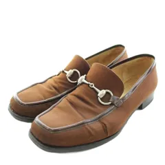 グッチ GUCCI ホースビット ローファー モカシン 7.5 茶 ブラウン 0399 /AN20のサムネイル