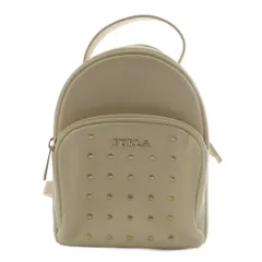 フルラ FURLA ミニリュックサック デイバッグ スタッズ レザー 白 ホワイト /AN32のサムネイル