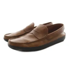 トッズ TOD'S コインローファー レザー 7.5 茶 ブラウン /KUのサムネイル