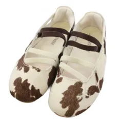 プーマ PUMA 26SS BEAUTY&YOUTH取扱 SPEEDCAT BALLET COW WNS バレエシューズ US6.5 白 ホワイト 茶 ブラウン 4407787-01 /TK 32のサムネイル