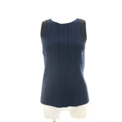 エンポリオアルマーニ EMPORIO ARMANI ブラウス シャツ プリーツ ノースリーブ タンクトップ 38 紺 ネイビー R2H15J R2P9J /HN ■BMのサムネイル