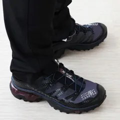 【並行輸入品】MM6 ミュール スニーカー メンズ ブラック メゾンマルジェラ Maison Margiela MM6 × Salomon XT-4Mule SH1WS0017P8163HB424のサムネイル