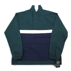 GEAR FOR SPORTS ハーフジップ ナイロンジャケット アノラックジャケット M グリーン ネイビー リップストップのサムネイル