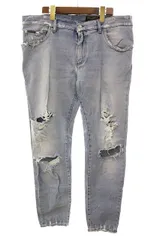 ディー&ジー ドルガバ ドルチェ&ガッバーナ D&G SLIM DENIM SIZE 54 スリムフィット デニム ダメージ加工 【ブランド古着ベクトル】【中古】☆AA★●260110のサムネイル