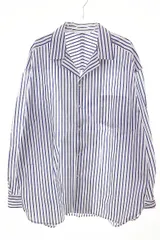ヴィクティム VICTIM STRIPE BIG SHIRTS WHITE M VTM-23-S-015 ストライプ ビッグ シャツ ホワイト 【ブランド古着ベクトル】【中古】260209のサムネイル