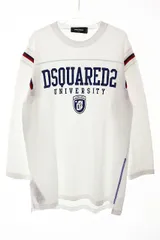 ディースクエアード DSQUARED2 VARSITY FIT TEE WHITE S S74GD1148 S20694 フロント ロゴ ロンT 長袖 ホワイト 【ブランド古着ベクトル】【中古】251207のサムネイル