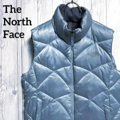 THE NORTH FACE　ノースフェイス　ダウンベスト　フィル550　レディースMサイズ　青系　ブランドロゴ刺繍　24-132-28のサムネイル