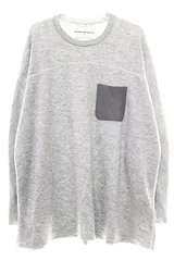 ウィズ WHIZ 24AW LOCK SHIRT GRAY Lサイズ WL-C-375 ロック シャツ ウール カットソー 8分袖 切替デザイン グレー 【ブランド古着ベクトル】【中古】●260423のサムネイル