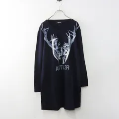 Archive ズッカ Zucca コットン プリント ロング チュニック M｜ネイビー トップス プルオーバー 【2400015078038】のサムネイル