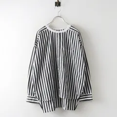 定番 ユニバーサルティシュ UNIVERSAL TISSU タイプライター ストライプ バーバーワーキングシャツ ／トップス 【2400015089591】のサムネイル