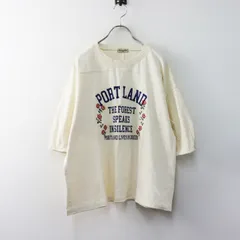 サマンサモスモス Samansa Mos2 クロス刺繍ロゴプリントTシャツ F ベージュ／トップス 半袖 フットボールTシャツ【2400015087184】のサムネイル
