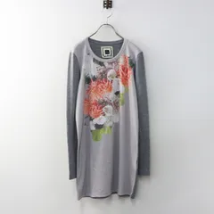 センソユニコ Sensounico フィオリ FIORI フラワープリント 長袖 カットソー 38｜グレー トップス プルオーバー【2400015078304】のサムネイル