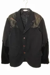 コムデギャルソン COMME des GARCONS HOMME PLUS armour of peace期 16AW 平和の鎧 パッチワーク テーラード ジャケット Mサイズ ブラック 【ブランド古着ベクトル】【中古】●260521のサムネイル