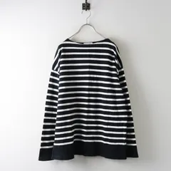 ほぼ日 カッコ cacco ボーダー ロングスリーブカットソー ブラック×ホワイト／トップス 長袖 プルオーバー 【2400015075297】のサムネイル