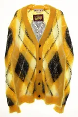 マルニ MARNI 22SS ICONIC MOHAIR ARGYLE SWEATER YELLOW サイズ 48 アーガイル モヘア セーター カーディガン イエロー 【ブランド古着ベクトル】【中古】☆AA★●260507のサムネイル