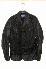 ジュンヤワタナベマン JUNYA WATANABE MAN 22SS ナイロンエステルジャガード ジャケット Mサイズ WI-J022 ブラック 【ブランド古着ベクトル】【中古】●260521のサムネイル