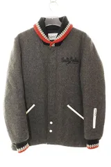 ワコマリア WACKO MARIA WOOL CAR CLUB JACKET GREY S ウール カー クラブ ジャケット ファラオジャケット グレー 【ブランド古着ベクトル】【中古】260108のサムネイル
