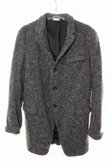 コムデギャルソン COMME des GARCONS HOMME PLUS 11AW デカダンス期 ツイードジャケット Sサイズ ウール グレー 【ブランド古着ベクトル】【中古】●260524のサムネイル