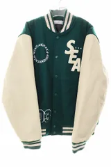 ウィンダンシー WIND AND SEA BEYOUTH VARSITY JACKET GREEN L WDS-BYT-RS-02 3周年記念 バーシティジャケット スタジャン グリーン 緑 【ブランド古着ベクトル】【中古】☆AA★■260318のサムネイル