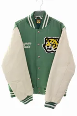 ヒューマンメイド HUMAN MADE 20AW VARSITY JACKET GREEN M バーシティ ジャケット スタジャン ロゴ ワッペン タイガー グリーン 【ブランド古着ベクトル】【中古】260330のサムネイル