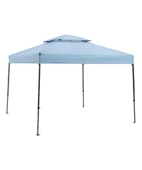★新品★[ヒマラヤ] ワンタッチタープテント 2.5m×2.5m 大型 ワンタッチタープ250 EC160201D02 クールブルー 風抜けベンチレーション 組み立て簡単 シルバーコーティング UVカット 4段階調整 19cebe4dのサムネイル