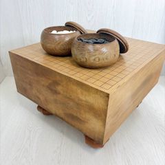 碁盤 脚つき 碁石 囲碁セット 年代物 - メルカリ