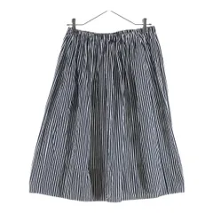 COMME des GARCONS (コムデギャルソン) ストライプ コットン フレアスカート レディース ネイビー/ホワイト W5S013のサムネイル