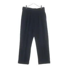 NEAT (ニート) ポリエステル 2タック ボタンフライスラックス トラウザーパンツ ネイビーのサムネイル