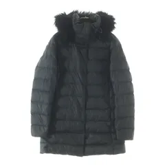 POLO RALPH LAUREN (ポロラルフローレン) スモールポニーエンブロイダリー ファーフーデッド ダウンコート ジャケット レディース グレーのサムネイル