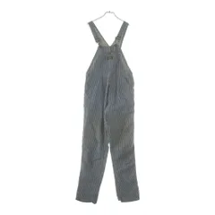OSHKOSH (オシュコシュ) 60-70S VINTAGE HICKORY STRIPE OVERALL ヴィンテージ ボタン裏刻印15 ヒッコリー ストライプ オーバーオール ホワイト/ネイビー -のサムネイル