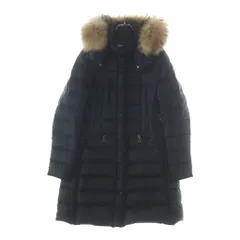 MONCLER (モンクレール) HERMIFUR エルミファー ファー フーデッドダウンコート ジャケット レディース ブラック 420934995615 53048のサムネイル