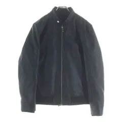 AKM (エーケーエム) Contemporary Jacket コンテンポラリー スタンドカラー シープレザー ジャケット ブラック ASO-921のサムネイル