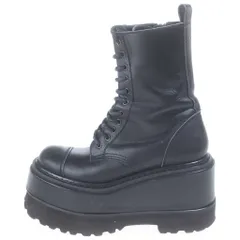 JUNYA WATANABE COMME des GARCONS (ジュンヤワタナベ コムデギャルソン) プラット フォーム レースアップ ブーツ ブラック レディースのサムネイル
