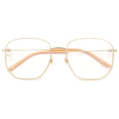 GUCCI (グッチ) スクエアフレームメタルサングラス 眼鏡 アイウェア ゴールド GG0396Sのサムネイル