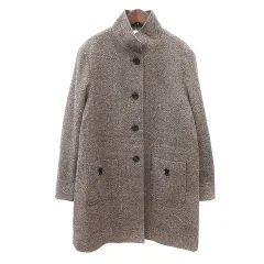 ピッコーネ PICONE コート 総裏地 ウール 42 XL 茶 ブラウン /MNのサムネイル