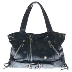 CHROME HEARTS (クロムハーツ) JJ DEAN LG JJディーン ラージ レザーライダーストートバッグ ブラックのサムネイル