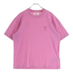 AMI Alexandre Mattiussi (アミアレクサンドルマテュッシ) T-Shirt ハートロゴ刺繍 半袖Tシャツ ピンク UTS004.726のサムネイル