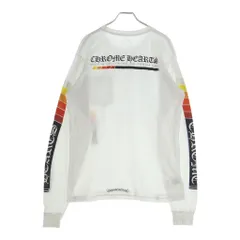 CHROME HEARTS (クロムハーツ) Neon Bar Logo L/S Tee ネオンバーロゴ グラデーションプリント 長袖Tシャツ カットソー ホワイトのサムネイル
