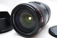 ★Canon EFレンズ EF24-105mm F4L IS USM ズームレンズ キヤノン　フード付き★のサムネイル