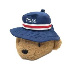 未使用品 POLO GOLF 帽子付きクマ型ポーチ ゴルフボールポーチ - メルカリ