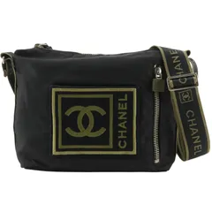 【CHANEL】シャネル スポーツライン ナイロンキャンバス 黒/カーキ レディース ショルダーバッグのサムネイル