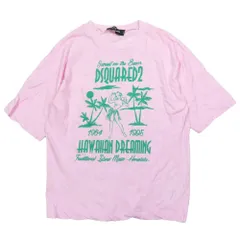 良品 DSQUARED2 ディースクエアード 18SS Tシャツ 半袖 ロゴ プリント ラウンドネック カットソー コットン XS ピンク レディース 古着 中古 USEDのサムネイル